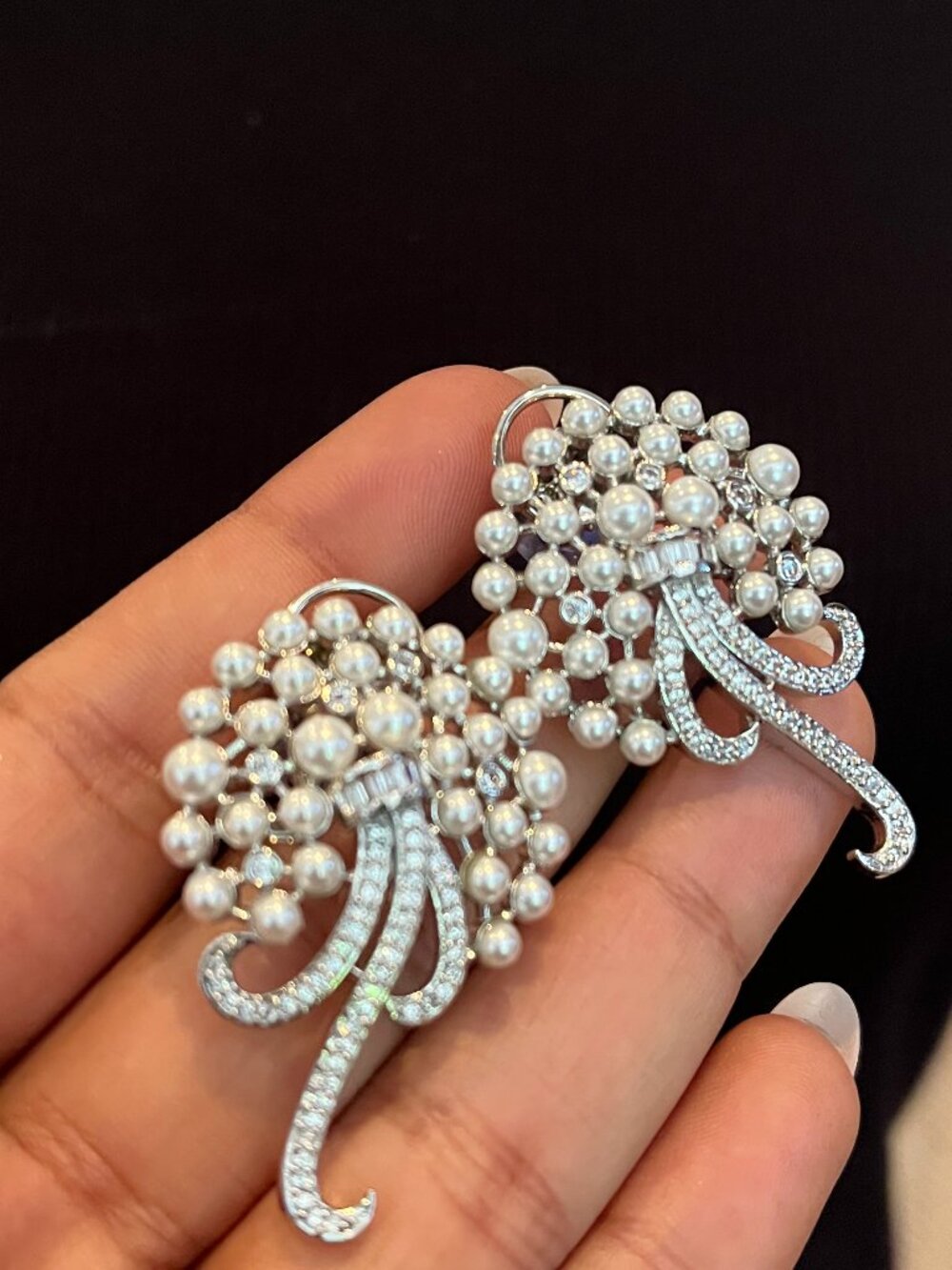 Pearl Vintage Stud Earrings